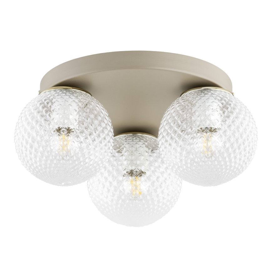 Brilagi - Universeel vervangingsglas STELLA E27 Ø 15 cm helder/goud
