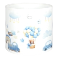 Brilagi - Universele BOBO-lampenkap voor E27, Ø 15 cm, wit/blauw met beertjes