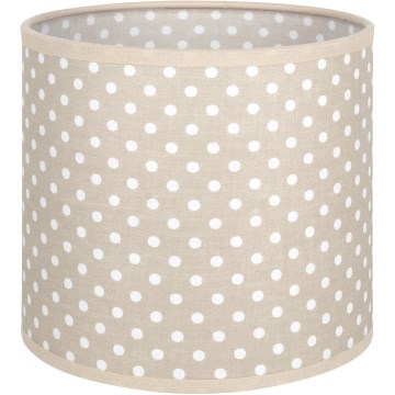 Brilagi - Universele lampenkap BOBO E27 Ø 15 cm beige/stippen
