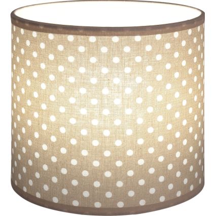 Brilagi - Universele lampenkap BOBO E27 Ø 15 cm beige/stippen