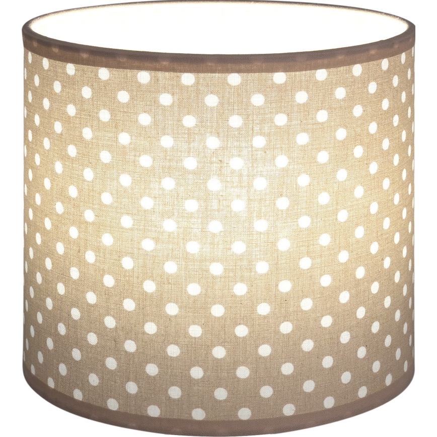 Brilagi - Universele lampenkap BOBO E27 Ø 15 cm beige/stippen