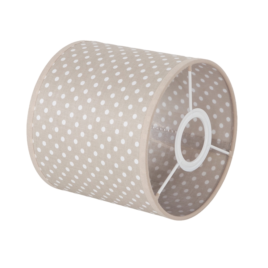 Brilagi - Universele lampenkap BOBO E27 Ø 15 cm beige/stippen