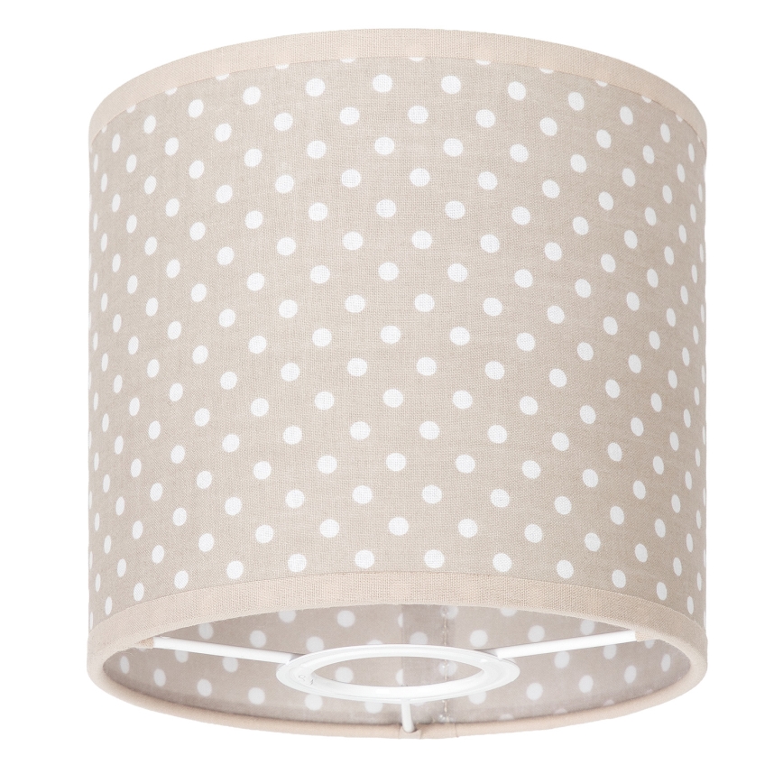 BRILAGI - Universele lampenkap BOBO E27 Ø 15 cm beige/stippen