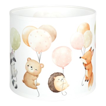 Brilagi - Universele lampenkap BOBO E27 Ø 15 cm wit/dierenmotief