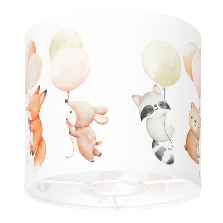 BRILAGI - Universele lampenkap BOBO E27 Ø 15 cm wit/dierenmotief