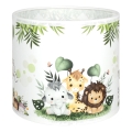 Brilagi - Universele lampenkap BOBO E27 Ø 15 cm wit/groen/jungle