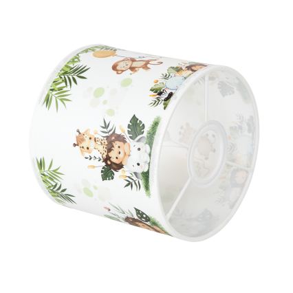 BRILAGI - Universele lampenkap BOBO E27 Ø 15 cm wit/groen/jungle