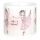 Brilagi - Universele lampenkap BOBO E27 Ø 15 cm wit/roze/ballerina's