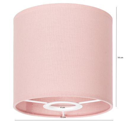 BRILAGI - Universele lampenkap BOBO voor E27, Ø 15 cm, roze