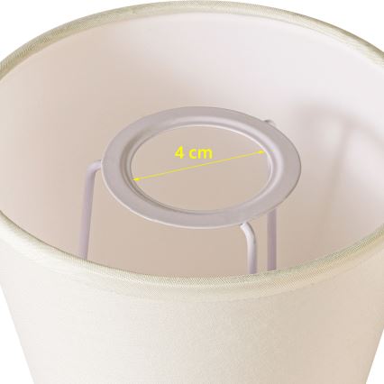 Brilagi - Universele lampenkap NUBILA E27 13x9 cm crème