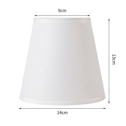 Brilagi - Universele lampenkap NUBILA E27 13x9 cm wit