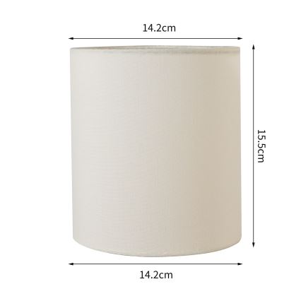 Brilagi - Universele lampenkap NUBILA E27 15,5x14 cm crème