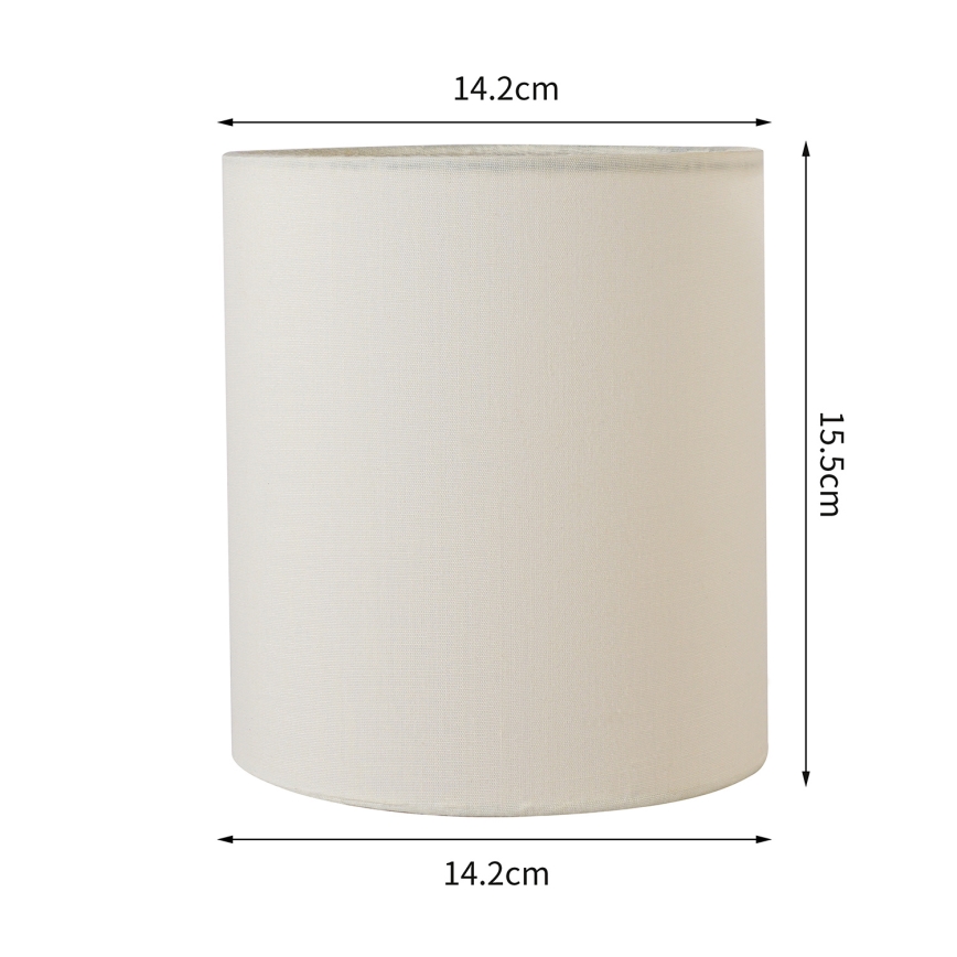 Brilagi - Universele lampenkap NUBILA E27 15,5x14 cm crème