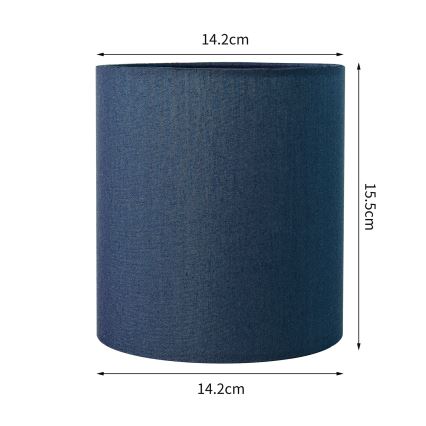 Brilagi - Universele lampenkap NUBILA E27 15,5x14 cm donkerblauw