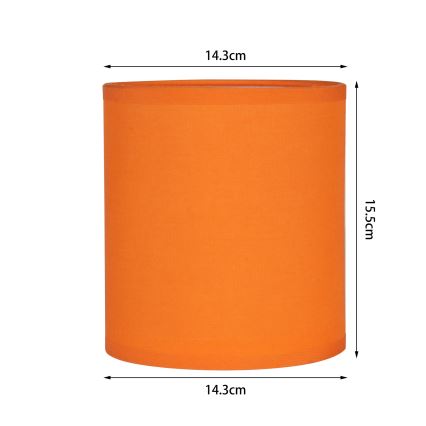 Brilagi - Universele lampenkap NUBILA E27 15,5x14 cm oranje