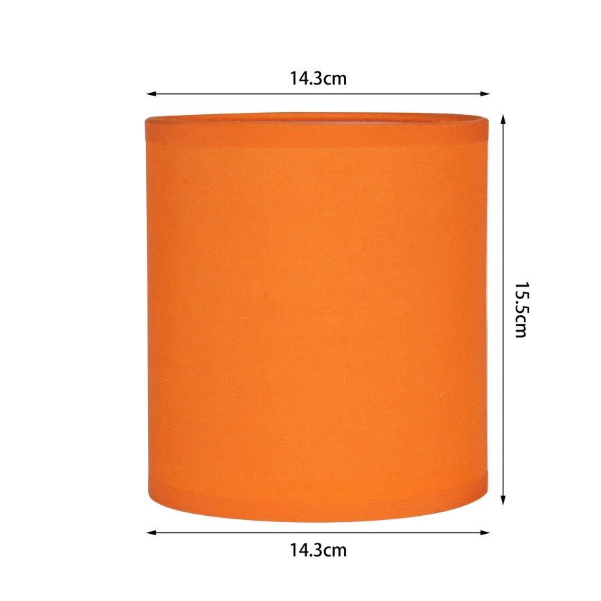 Brilagi - Universele lampenkap NUBILA E27 15,5x14 cm oranje