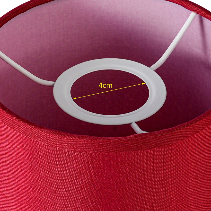 Brilagi - Universele lampenkap NUBILA E27 15,5x14 cm Pompejaanse rood
