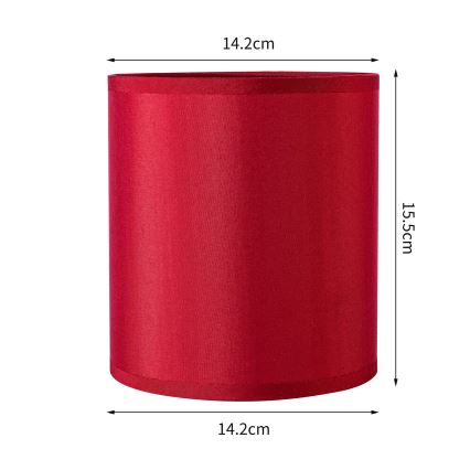 Brilagi - Universele lampenkap NUBILA E27 15,5x14 cm Pompejaanse rood