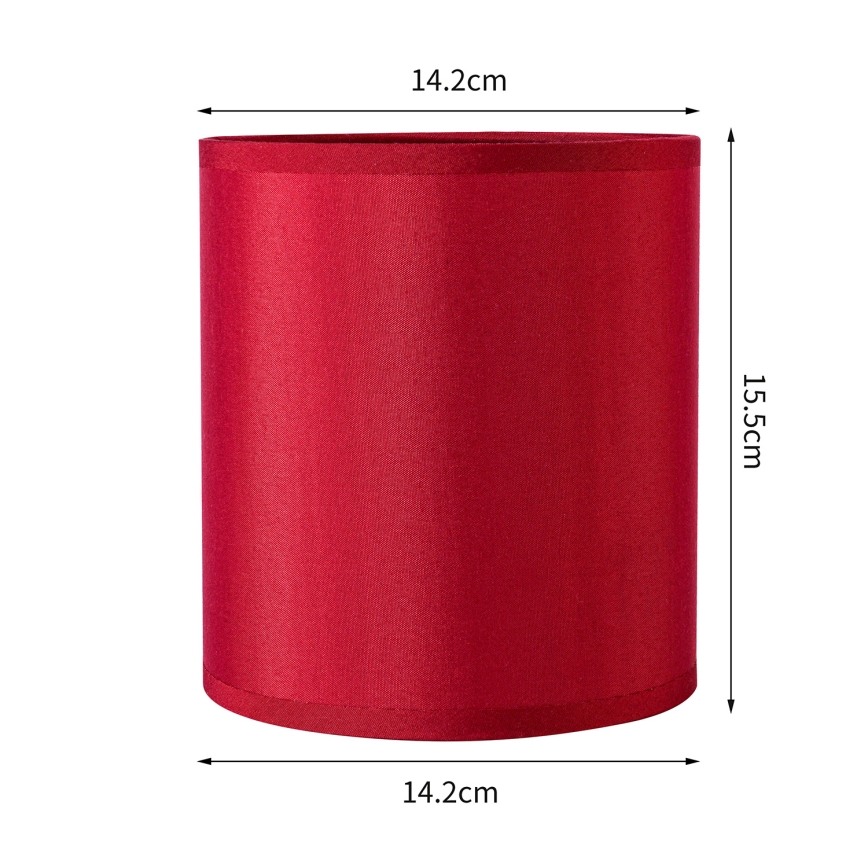 Brilagi - Universele lampenkap NUBILA E27 15,5x14 cm Pompejaanse rood