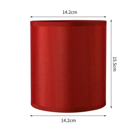 Brilagi - Universele lampenkap NUBILA E27 15,5x14 cm rood