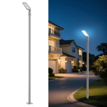 Brilagi - URBANLIGHT LED straatlantaarn voor buiten met 3 m paal en scharnier LED/50W/230V, grijs, IP65