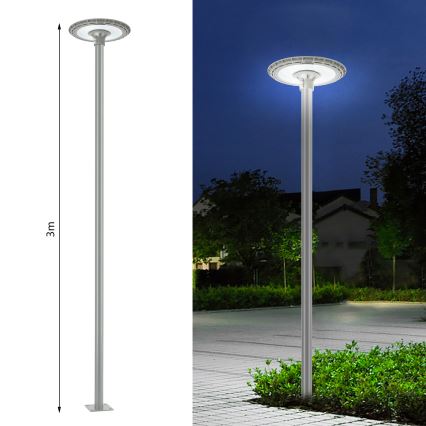 BRILAGI - URBANSPARK LED straatlamp voor buiten 120W/230V grijs IP65