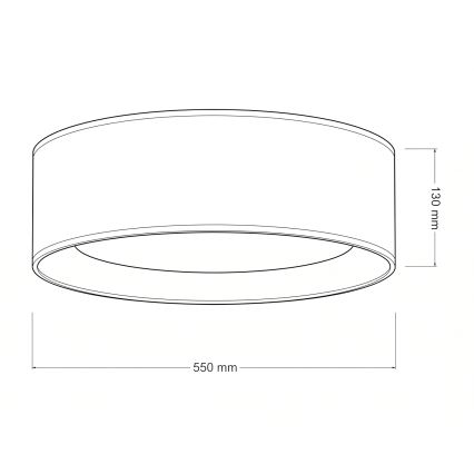 Brilagi - LED dimbare plafondlamp VELVET SMARTIX LED/36W/230V 3000–6000K Ø 55 cm crème Wi-Fi Tuya Beacon + afstandsbediening