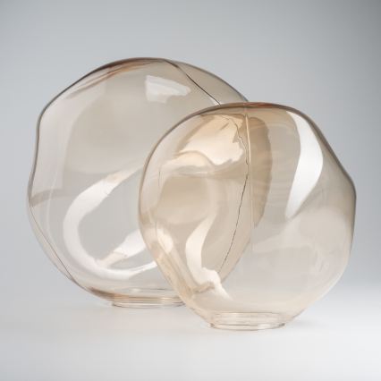 BRILAGI - Vervangingsglas voor kroonluchter, wand- en plafondarmatuur VULCANO E27 Ø 35 cm rookbeige