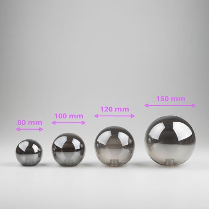 Brilagi - Vervangend glas voor kroonluchter, wandlamp en lamp MISTEL, MILLA diameter 15 cm gerookt