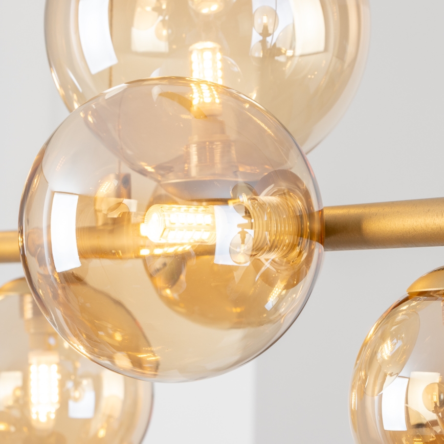 Brilagi - Vervangend glas voor kroonluchter, wandlamp en lamp MISTEL, MILLA diameter 15 cm goud