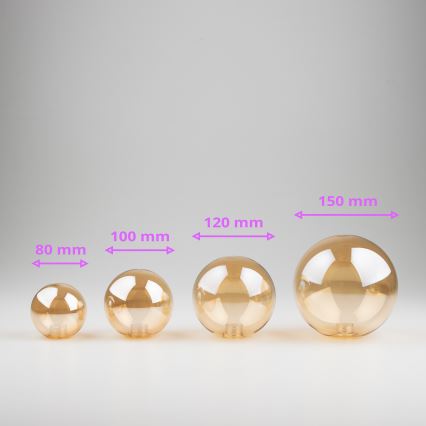 Brilagi - Vervangend glas voor kroonluchter, wandlamp en lamp MISTEL, MILLA diameter 15 cm goud