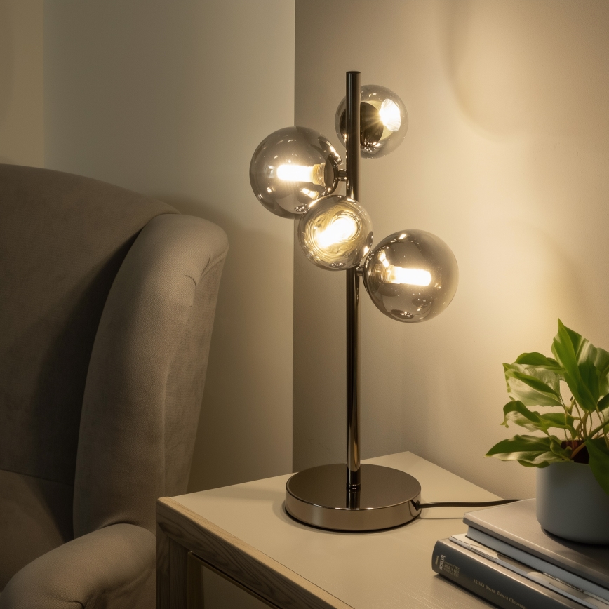 BRILAGI - Vervangend glas voor kroonluchter, wandarmatuur en lamp MISTEL, MILLA Ø 15 cm rookkleurig