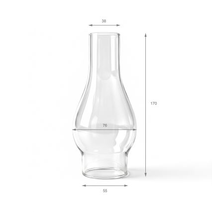 Brilagi - Vervangend glas voor petroleumlamp MERLIN