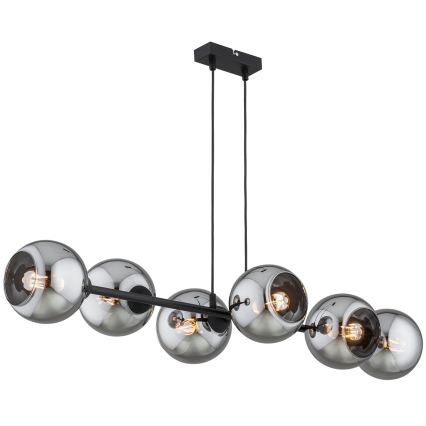 Brilagi - Vervangingsglas voor DIOR E27-kroonluchter, Ø 15 cm, rookgrijs
