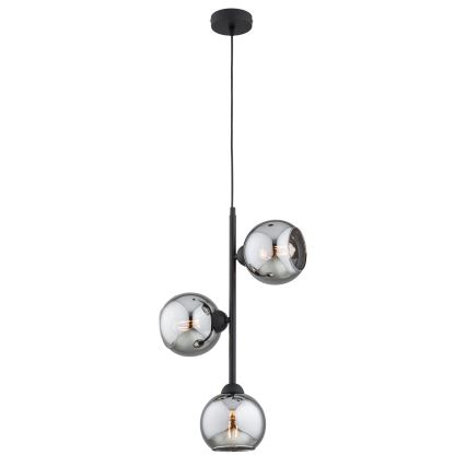 Brilagi - Vervangingsglas voor DIOR E27-kroonluchter, Ø 15 cm, rookgrijs