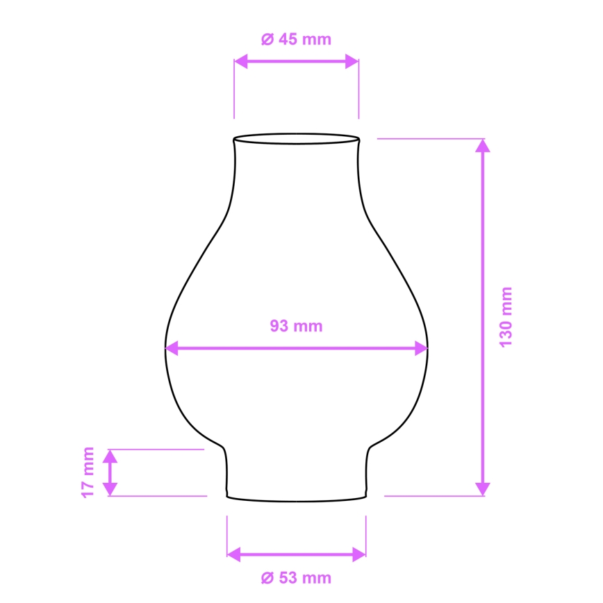 Brilagi - Vervangingsglas voor kroonluchter en wandlamp ROATA, VELA, RUSTIC, QUEEN, TIMONA E14 wit