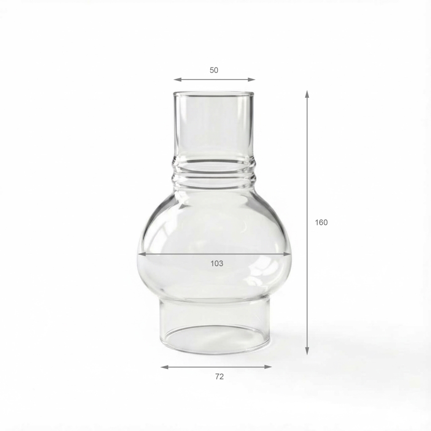Brilagi - Vervangingsglas voor petroleumlantaarn MERLIN