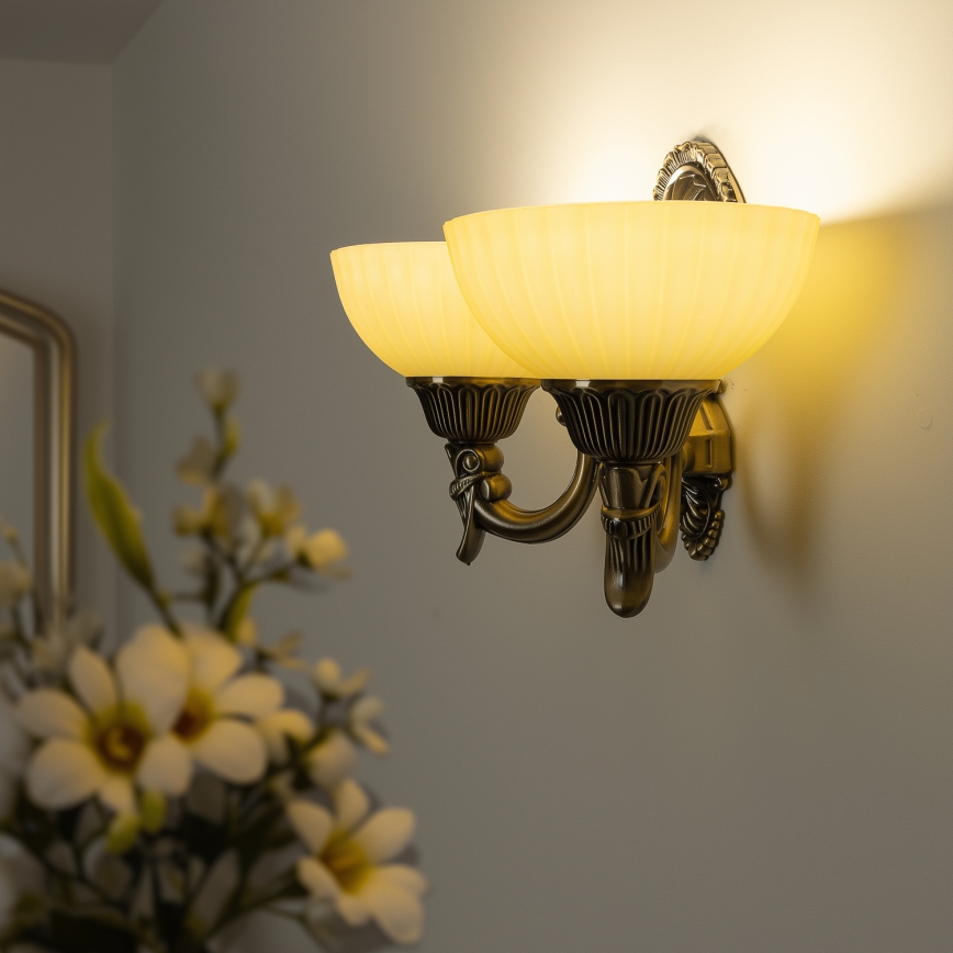 BRILAGI - Vervangingsglas voor wandlamp CLASSIC E14 Ø 16 cm beige