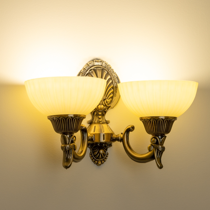 BRILAGI - Vervangingsglas voor wandlamp CLASSIC E14 Ø 16 cm beige