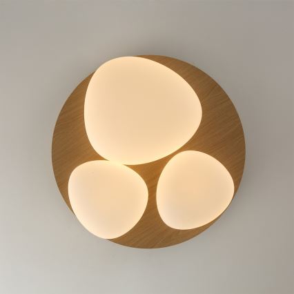 Brilagi - VISBY WOOD LED plafondlamp LED/36W/230V Ø 50 cm, bruin