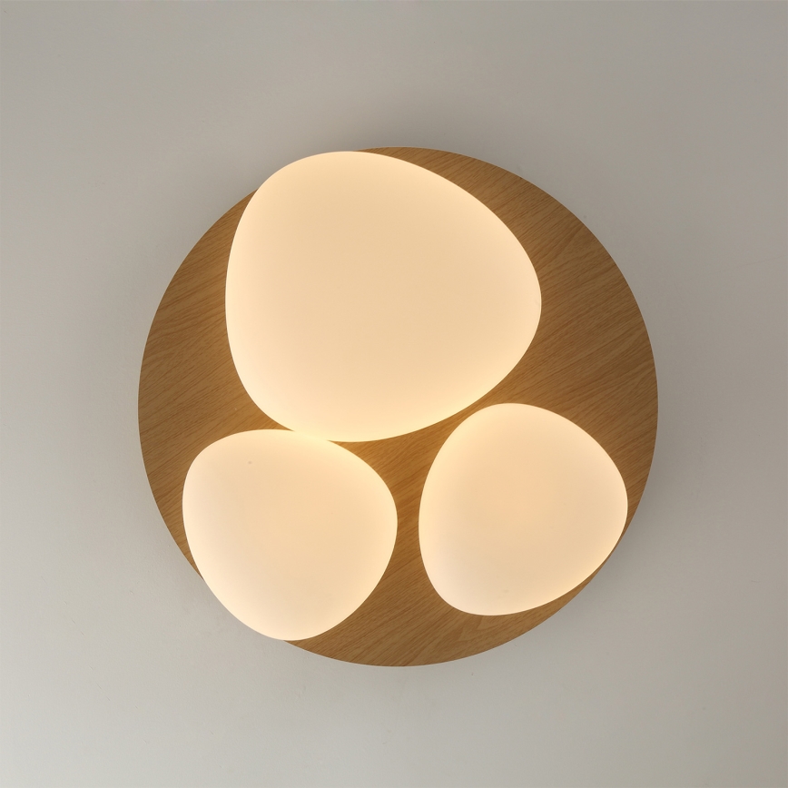 Brilagi - VISBY WOOD LED plafondlamp LED/36W/230V Ø 50 cm, bruin