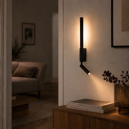 BRILAGI - VIXON LED-wandspot LED/3W/230V + LED/5W zwart CRI 90