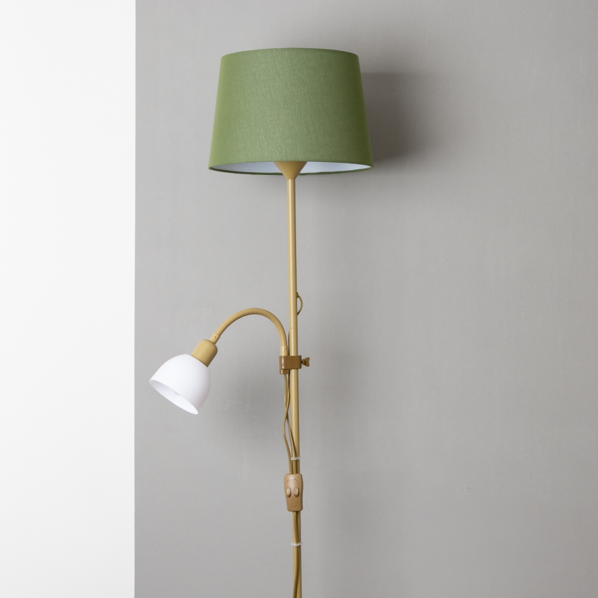 Brilagi - Vloerlamp CERIA 1xE27/100W/230V + 1xE14/25W goud/groen