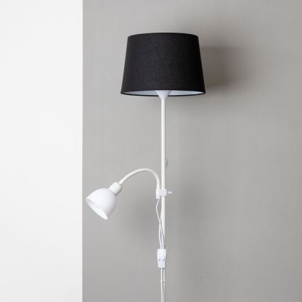 Brilagi - Vloerlamp CERIA 1xE27/100W/230V + 1xE14/25W wit/zwart