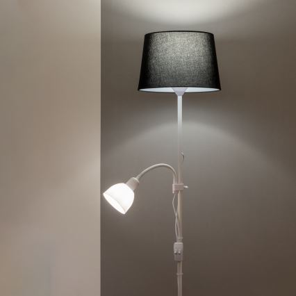 Brilagi - Vloerlamp CERIA 1xE27/100W/230V + 1xE14/25W wit/zwart