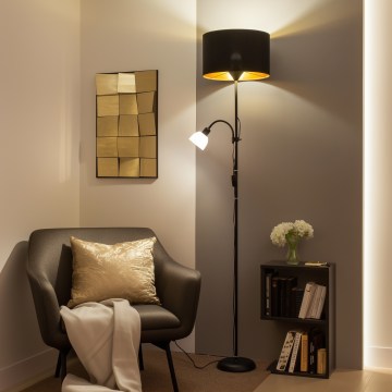 Brilagi - Vloerlamp CERIA 1xE27/100W/230V + 1xE14/25W zwart