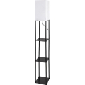 Brilagi - Vloerlamp met planken GRADUS 1xE27/40W/230V 150 cm zwart/wit