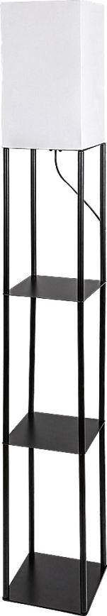 Brilagi - Vloerlamp met planken GRADUS 1xE27/40W/230V 150 cm zwart/wit