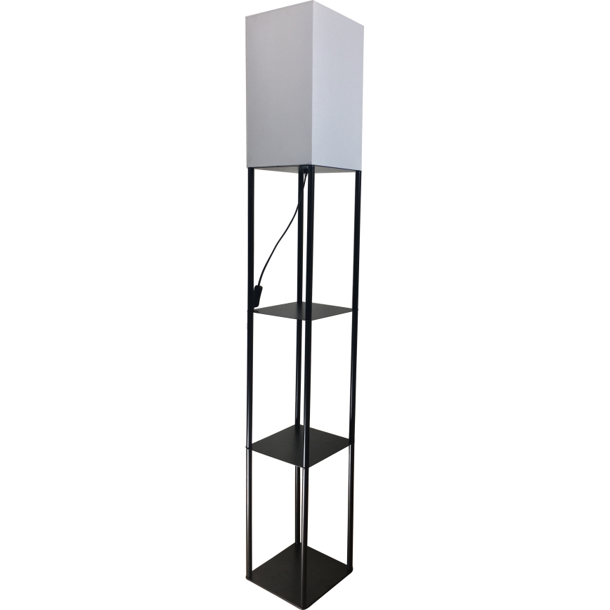 Brilagi - Vloerlamp met planken GRADUS 1xE27/40W/230V 150 cm zwart/wit