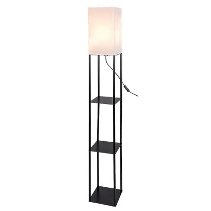 Brilagi - Vloerlamp met planken GRADUS 1xE27/40W/230V zwart/wit